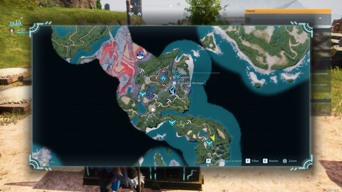 Palworld Ore Location 1 on Mini Map